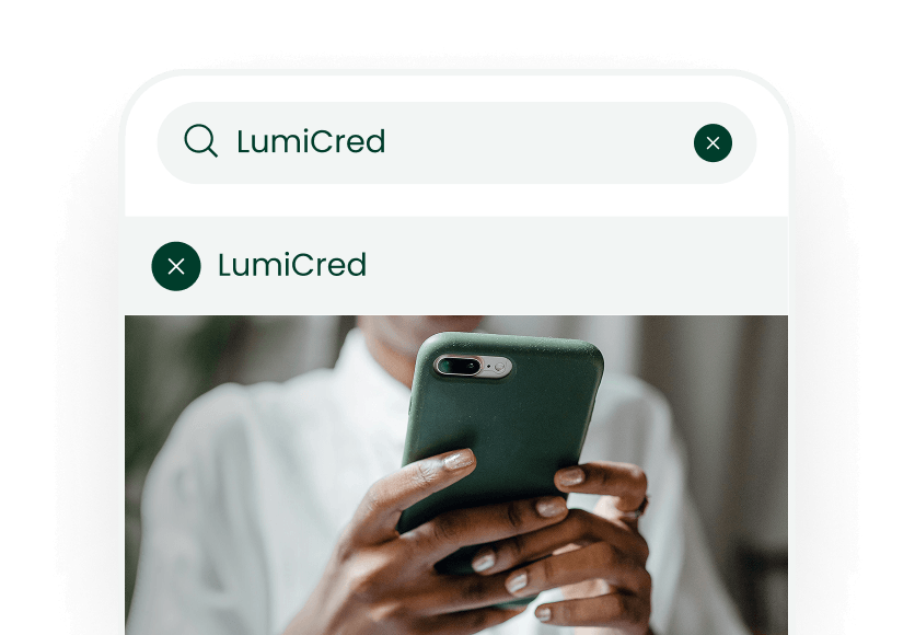 Página falsa de LumiCred en redes sociales